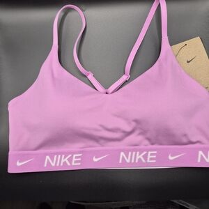 Nike Women's Pink Sports Bra - Light Support